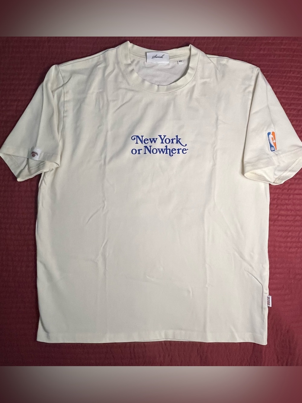 NYON x NY Knicks Swish T-Shirt Cream Size Medium New York or Nowhere